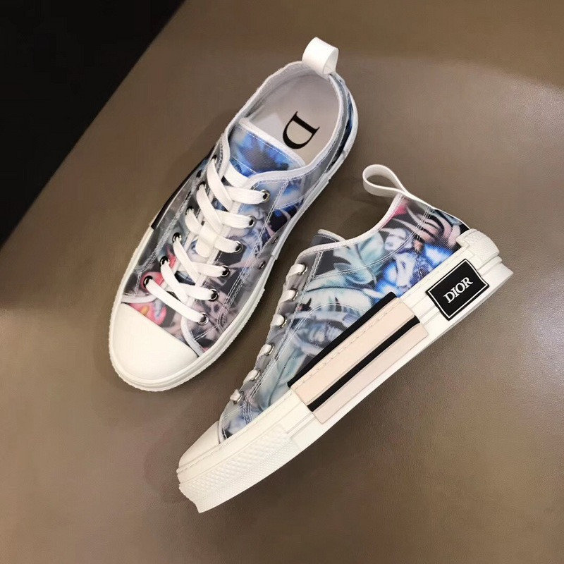 dio* b23 flowers technical canvas low-top sneaker