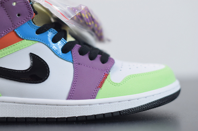 air jordan 1 mid “multicolor” cw1140-100