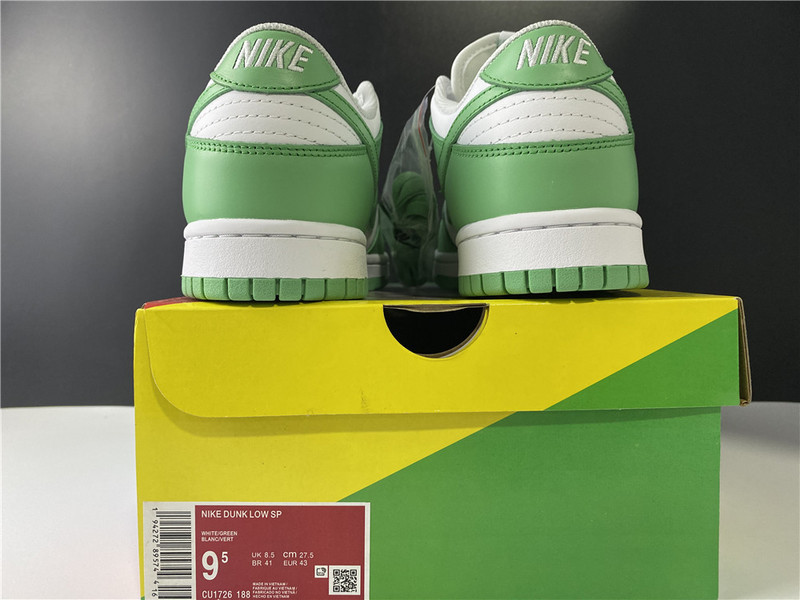 nike dunk low “green glow” cu1726-188