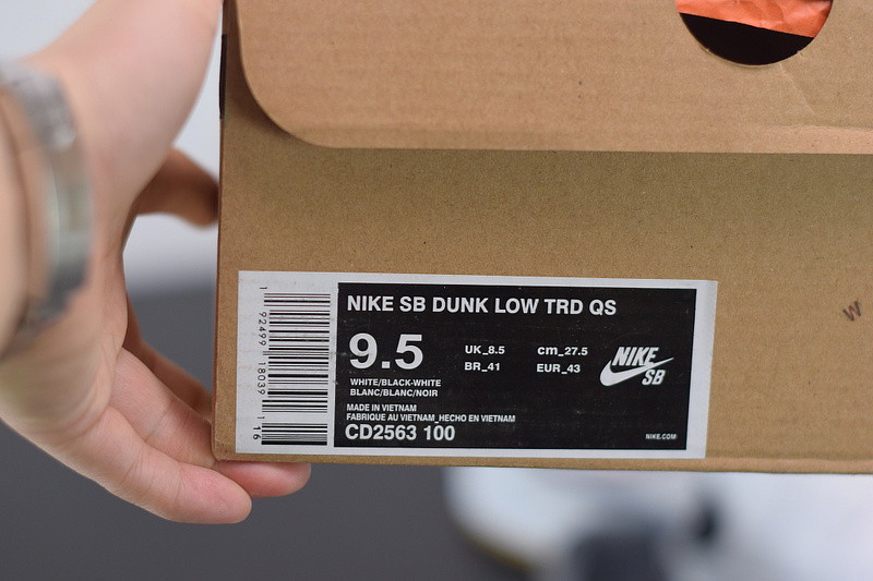 nike dunk low orange lable white gum cd2563-100