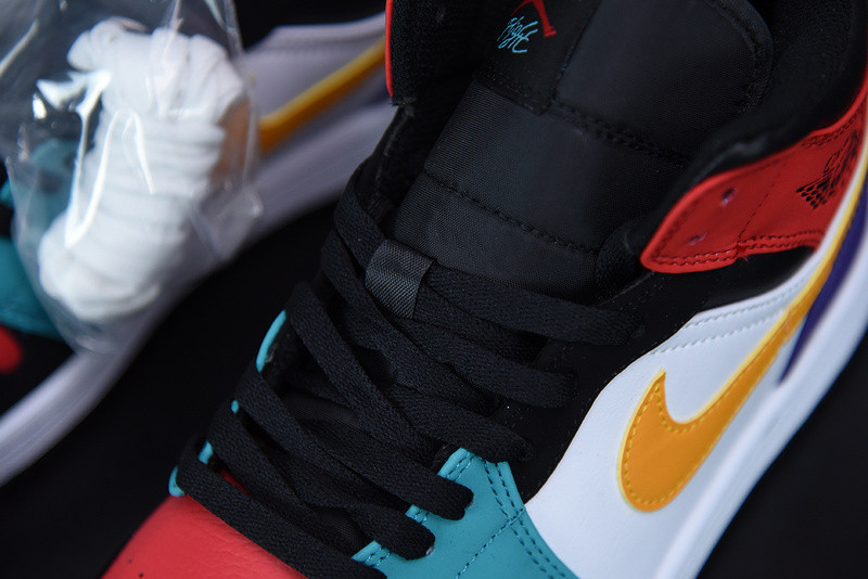 air jordan 1 mid "multi-color" 554724-125