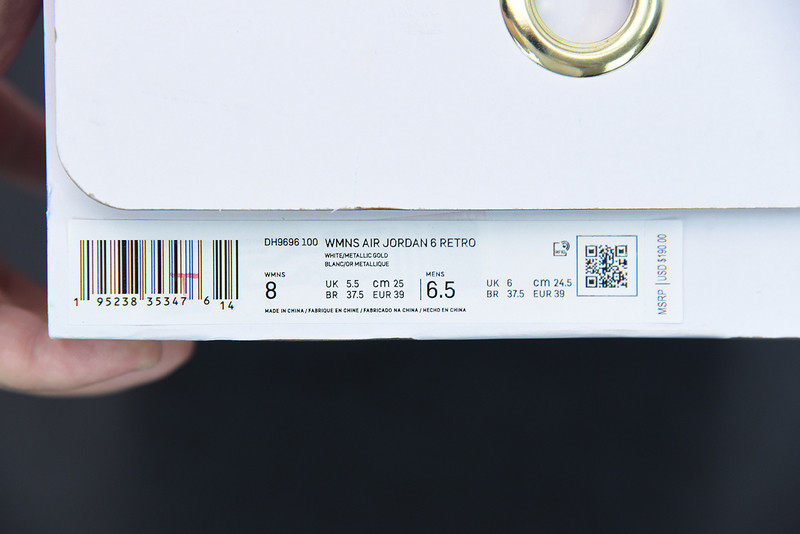 air jordan 6 “gold hoops” dh9696-100