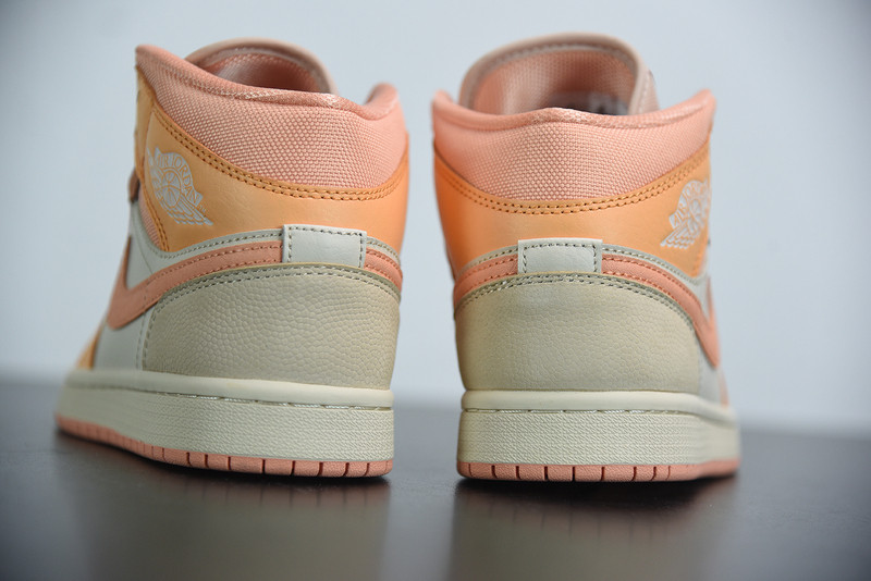 air jordan 1 mid apricot orange dh4270-800