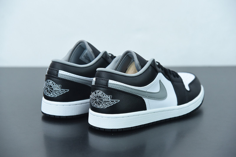 air jordan 1 low black white grey 553558-040