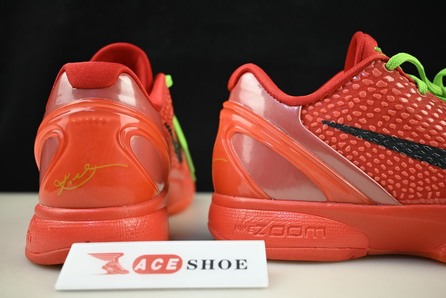 nike kobe 6 protro “reverse grinch” fv4921-600