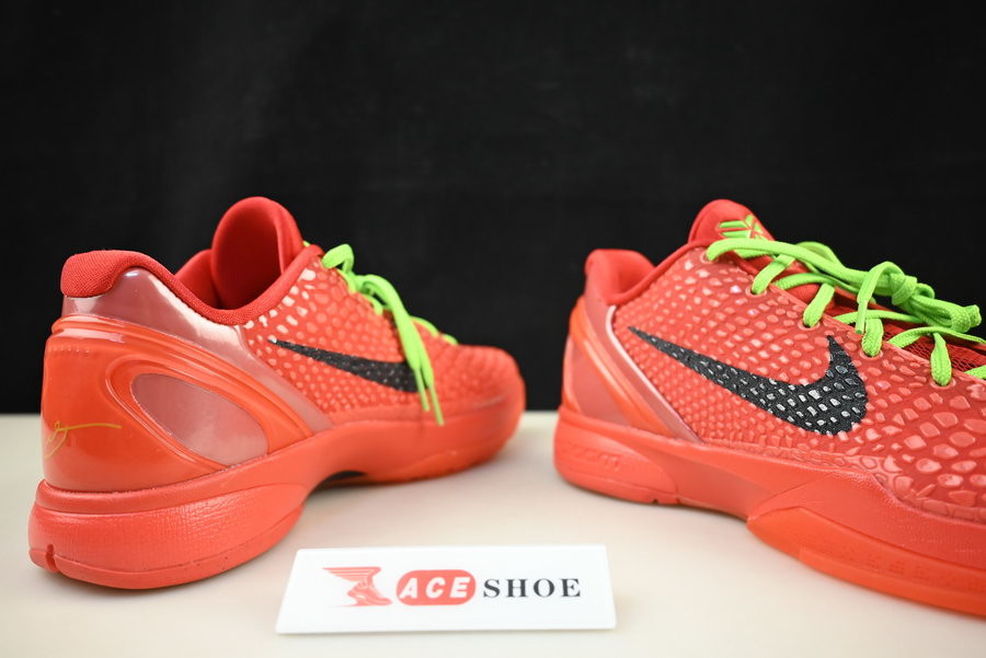 nike kobe 6 protro “reverse grinch” fv4921-600