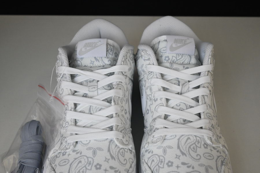 nike dunk low “white paisley” dj9955-100
