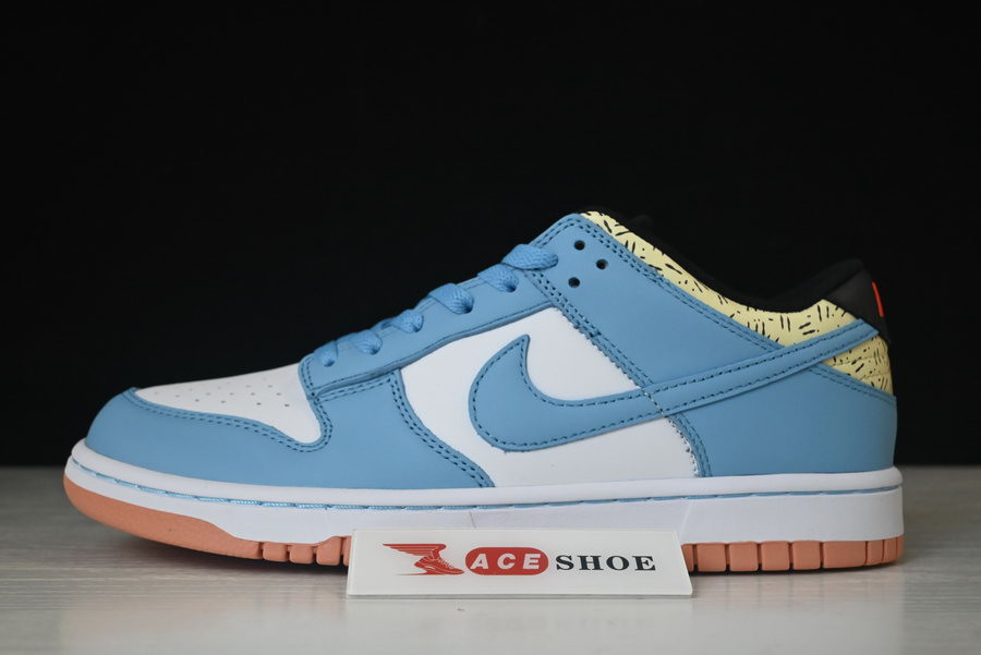 kyrie irving x nike dunk low baltic blue white dn4179-400