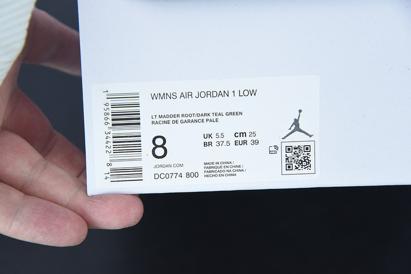air jordan 1 low “light madder root” dc0774-800