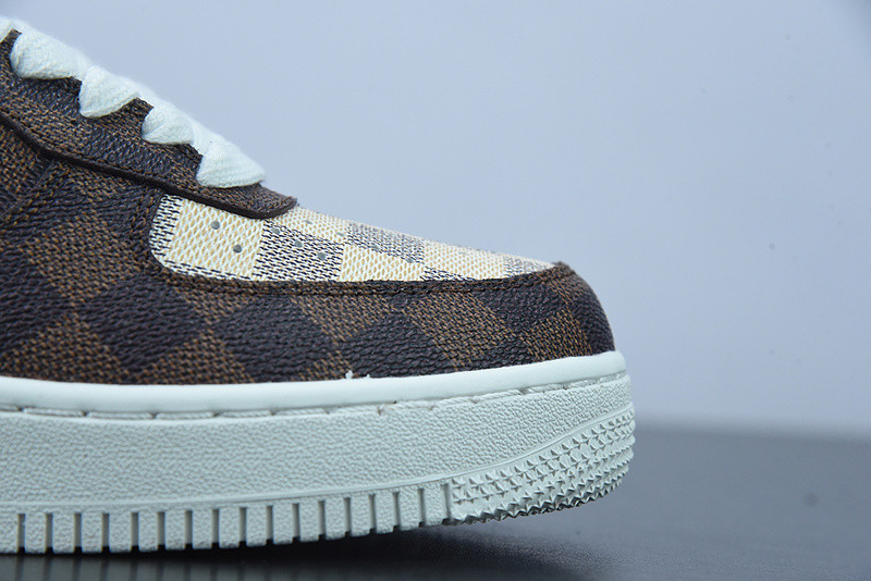 lvt x air force 1‘07 low "damier azur/brown/monogram
