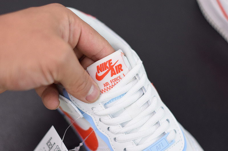 nike air force 1 shadow "summit white team orange" cq9503-100