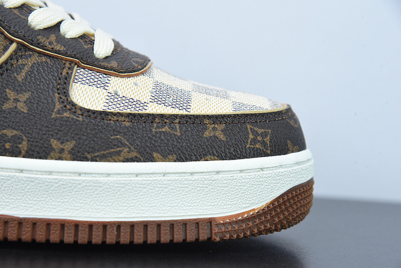 lvt x nike air force monogram damier azur