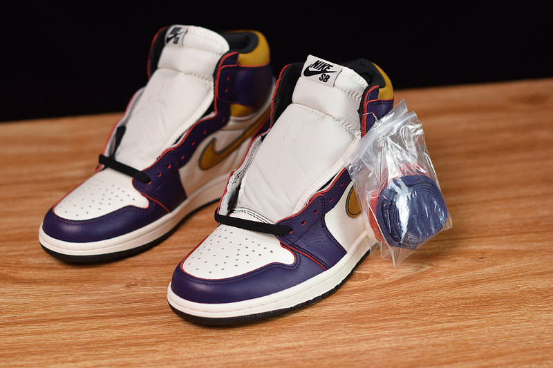 air jordan 1 retro high og defiant sb lakers cd6578-507