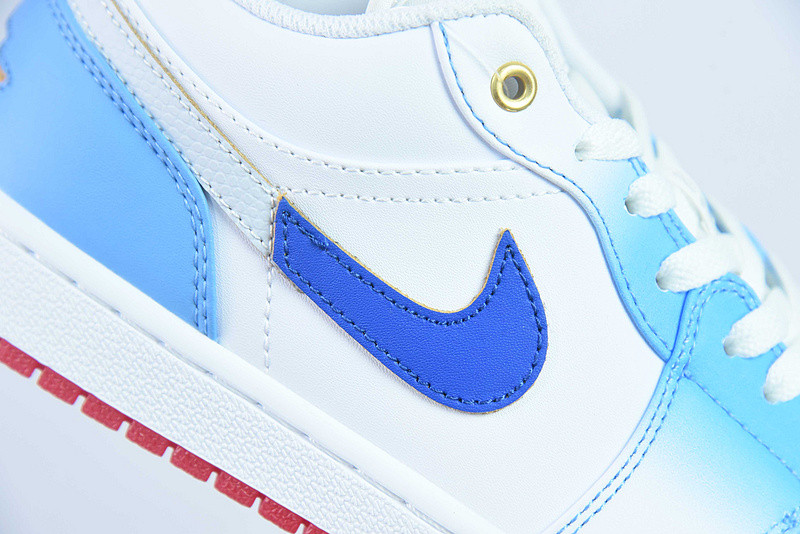 air jordan 1 low gs white university blue fn8895-141