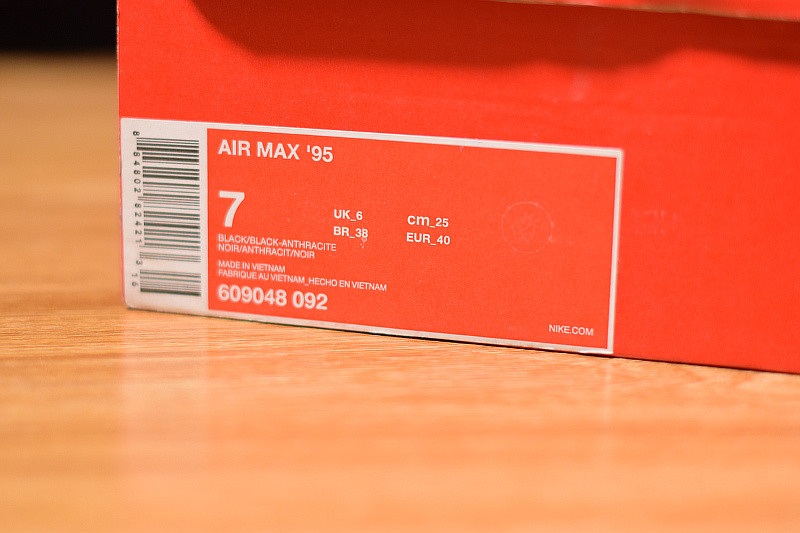 nike air max 95 triple black 609048-092