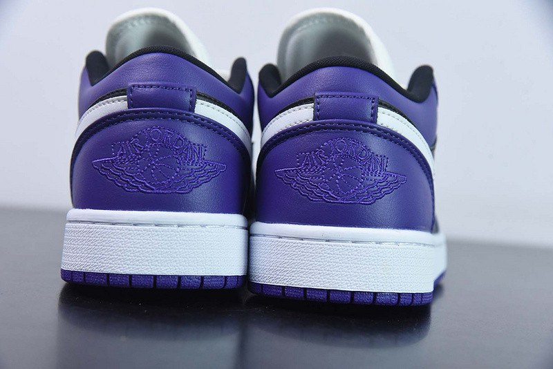 air jordan 1 low court purple black 553558-501
