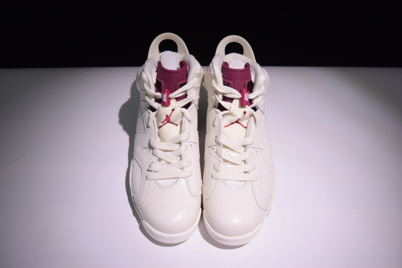 air jordan 6 retro "maroon" 384664-116
