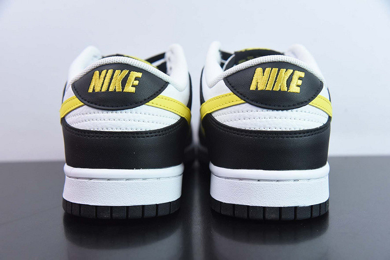 nike dunk low black yellow white fq2431-001