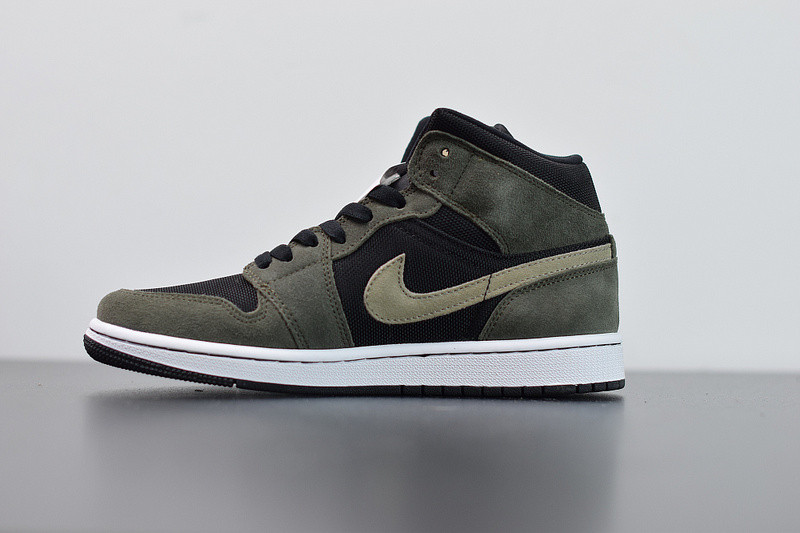 air jordan 1 mid in military bq6472-030