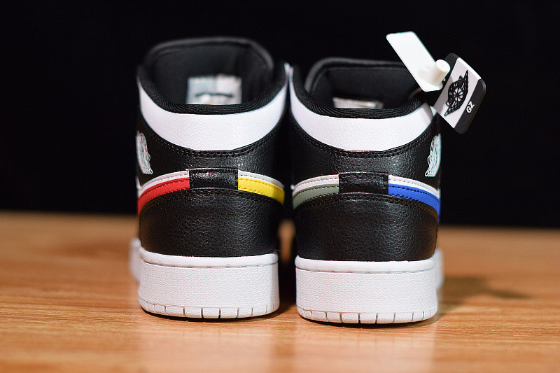 air jordan 1 mid multi-color swh(gs) 554725-052