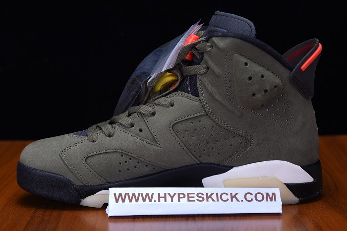 air jordan 6 travis scott medium olive cn1084-200