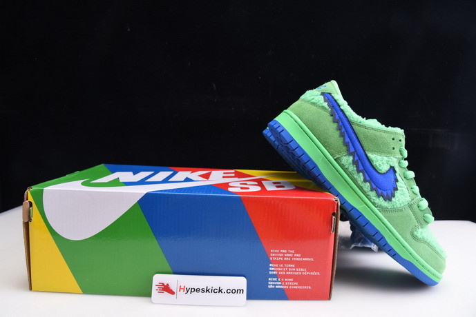 grateful dead x nike sb dunk low “green bear” cj5378-300